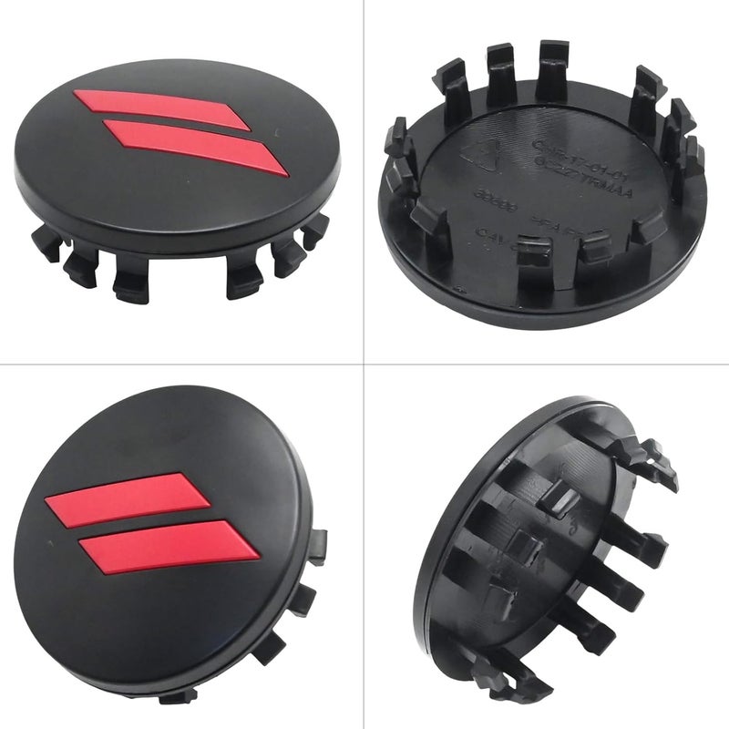 MDEOOSKY 4Pcs 6CZ27RM8AA 63mm 2.5" Wheel Center Cap Covers, Replacement for Dodge Charger, Challenger, Durango Replace 6CZ27DX8AA (Red) - Image 5